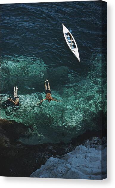 Capri Holiday #1 Canvas Art Print by Slim Aarons