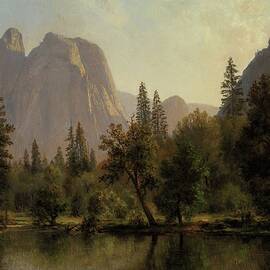Cathedral Rocks, Yosemite Valley by Albert Bierstadt