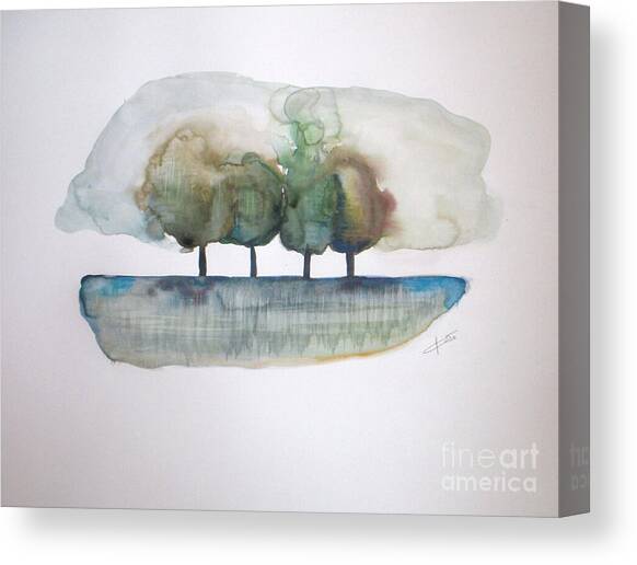 Family Trees #1 Canvas Art Print by Vesna Antic