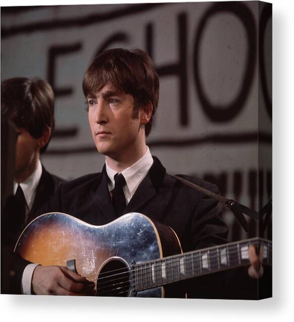 John Lennon #1 Canvas Art Print by Hulton Archive