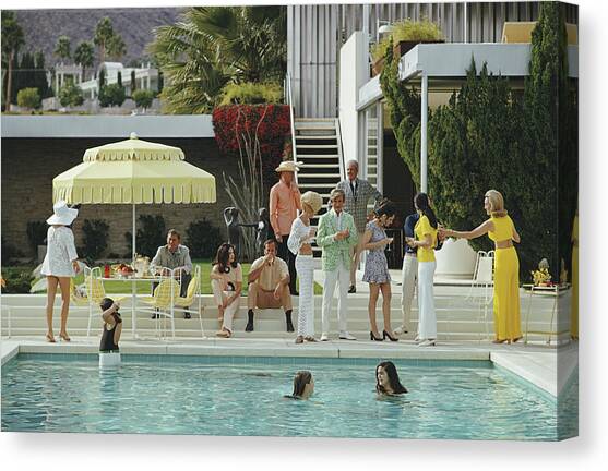 Kaufmann Desert House #1 Canvas Art Print by Slim Aarons