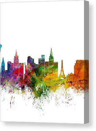 Las Vegas Skyline Canvas Prints for Sale