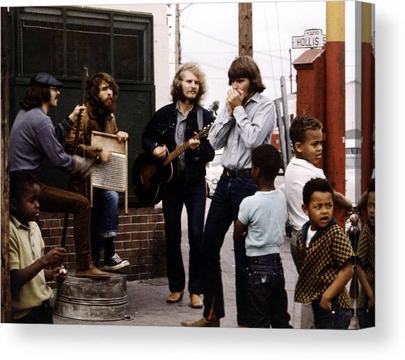 Photo Of Creedence Clearwater Revival #1 Canvas Art Print by Michael Ochs Archives