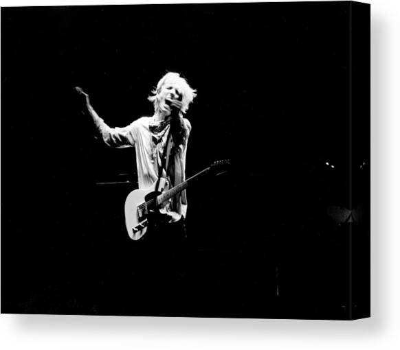 Photo Of Tom Petty #1 Canvas Art Print by Richard Mccaffrey