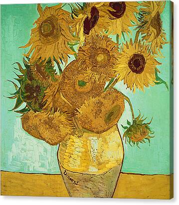 Sunflowers By Van Gogh Canvas Print