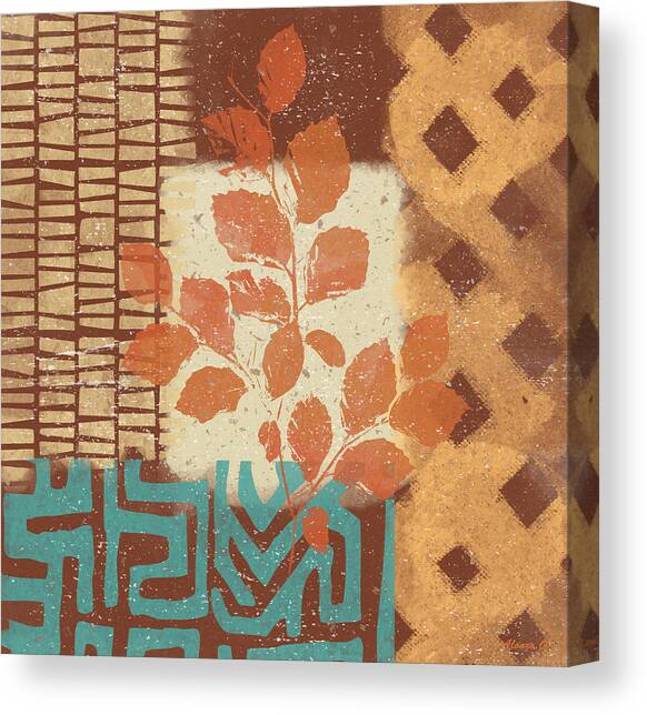 Tribal Life I #1 Canvas Art Print by Alonzo Saunders