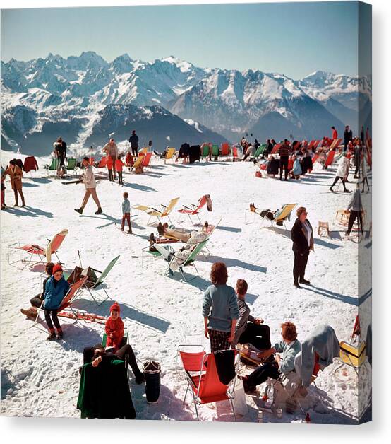 Verbier Vacation #1 Canvas Art Print by Slim Aarons