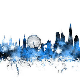 London England Skyline by Michael Tompsett