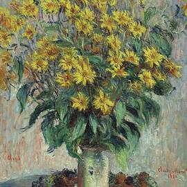 Jerusalem Artichoke Flowers by Claude Monet