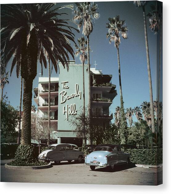 Beverly Hills Hotel #2 Canvas Art Print by Slim Aarons