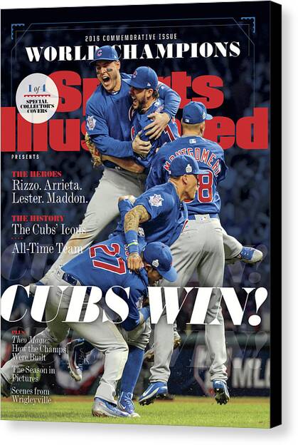 Chicago Cubs, 2016 World Series Champions Sports Illustrated Cover #2 Canvas Art Print by Sports Illustrated
