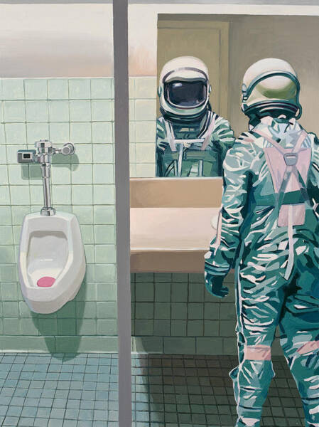 Men's Room Art Print
