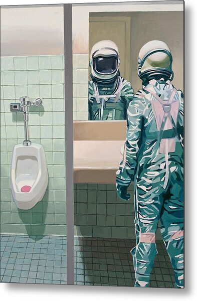 Men's Room Metal Print