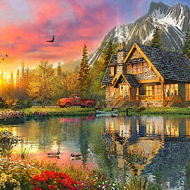 Mountain Cabin by Dominic Davison