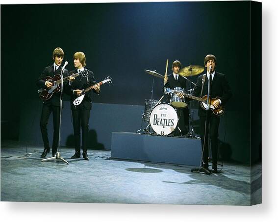 Photo Of Beatles #2 Canvas Art Print by David Redfern