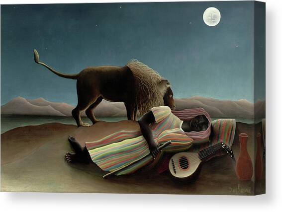 The Sleeping Gypsy Canvas Art Print by Henri Rousseau