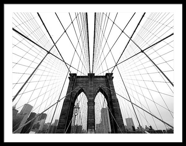 Nyc Brooklyn Bridge #5 Framed Print