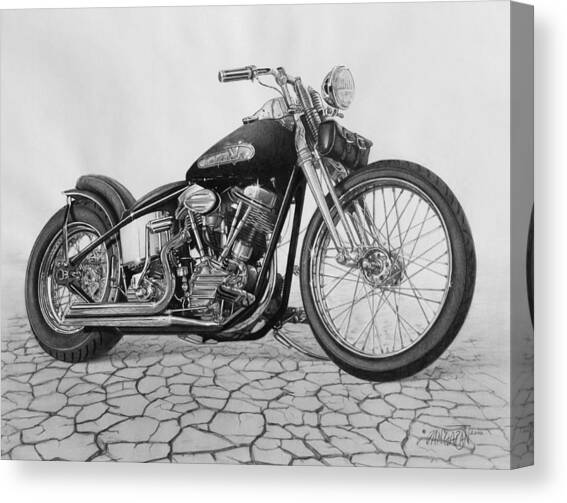 55 Pan Head Canvas Art Print by Tim Dangaran