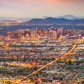Phoenix, Arizona, Usa Downtown by Sean Pavone