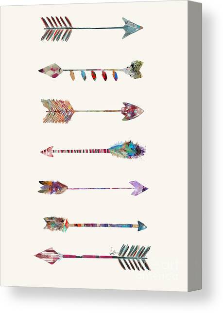 7 Arrows Canvas Art Print by Bri Buckley