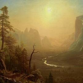Yosemite Valley, Glacier Point Trail by Albert Bierstadt