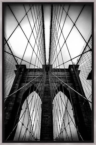 A Brooklyn Perspective Framed Canvas Print