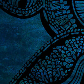 Abstract blue  by HD Connelly