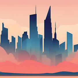Abstract Modern Skyline by Jeff Creation