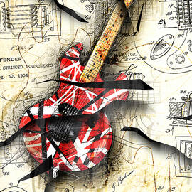 Abstracta 35 Eddie's Guitar by Gary Bodnar