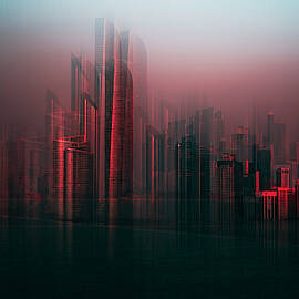 Abu Dabhi Skyline by Carmine Chiriaco'
