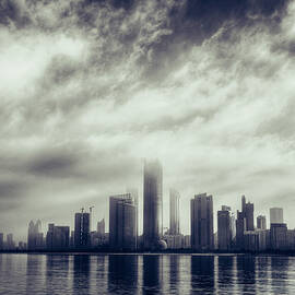 Abu Dhabi Skyline by Mohamed Kazzaz