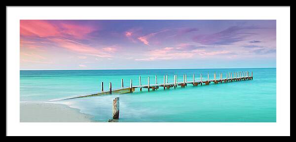 Aqua Waters Framed Print