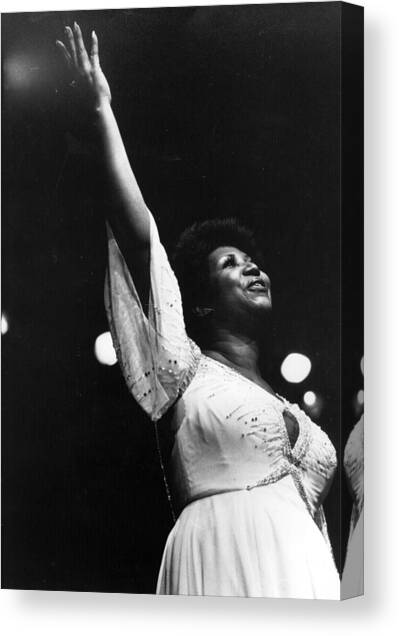 Aretha Franklin Canvas Art Print by Keystone