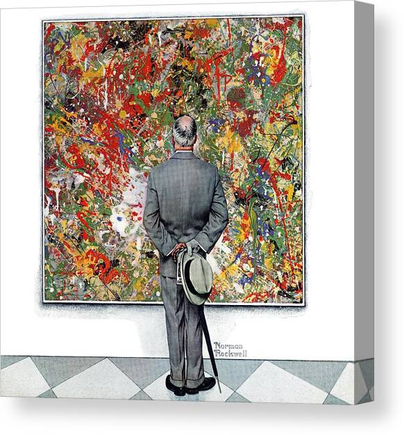 Art Connoisseur Canvas Art Print by Norman Rockwell