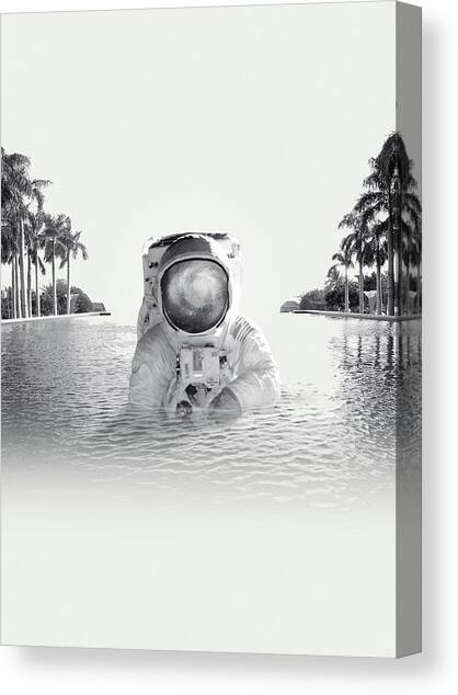 Astronaut Canvas Art Print by Fran Rodriguez