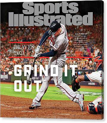 Atlanta Braves, 2021 World Series Commemorative Issue Cover Canvas Print