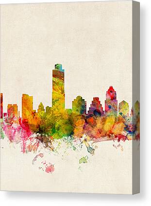 Austin Skyline Canvas Prints for Sale
