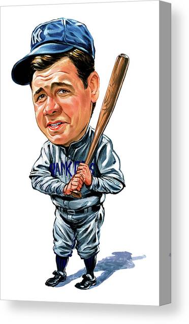 Babe Ruth Canvas Art Print by Art