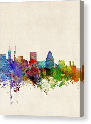 Baltimore Skyline Canvas Prints for Sale