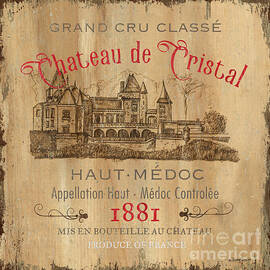 Barrel Wine Label 1 by Debbie DeWitt