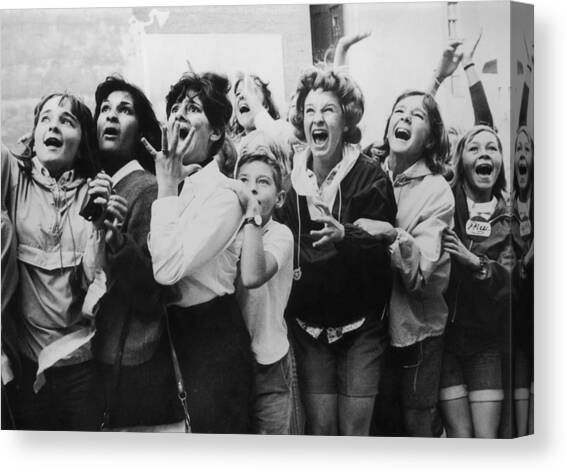 Beatlemania Canvas Art Print by Fox Photos