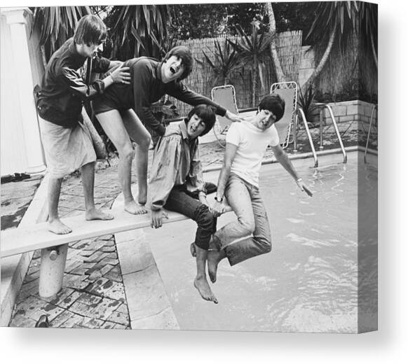Beatles In La Canvas Art Print by Express