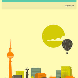 BERLIN TRAVEL POSTER by Jazzberry Blue