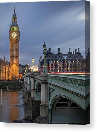 International City Skylines Canvas Prints for Sale