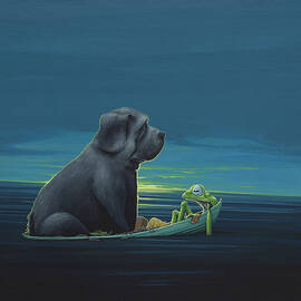 Black dog by Jasper Oostland