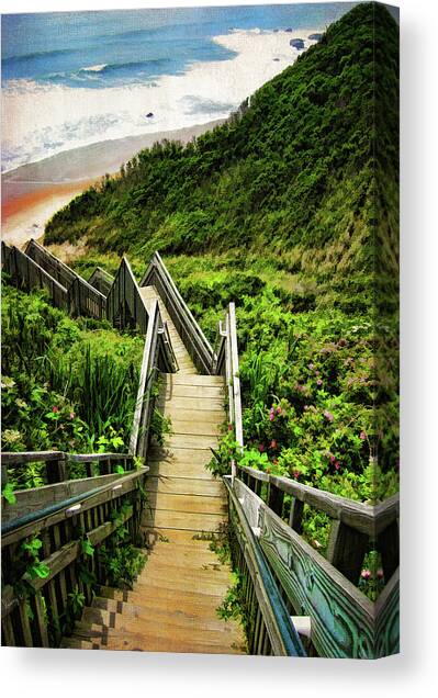 Block Island Canvas Art Print by Lourry Legarde