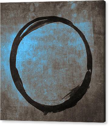 Blue Brown Enso Canvas Print