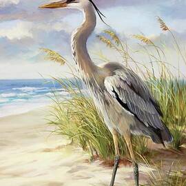 Blue Heron  by Laurie Snow Hein
