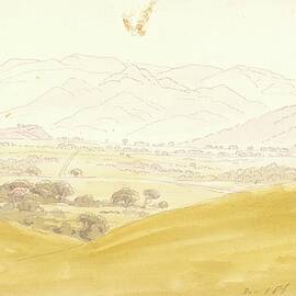 Bohemian Landscape With The Mittelgebirge by Caspar David Friedrich