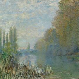 Bords De La Seine En Automne by Claude Monet
